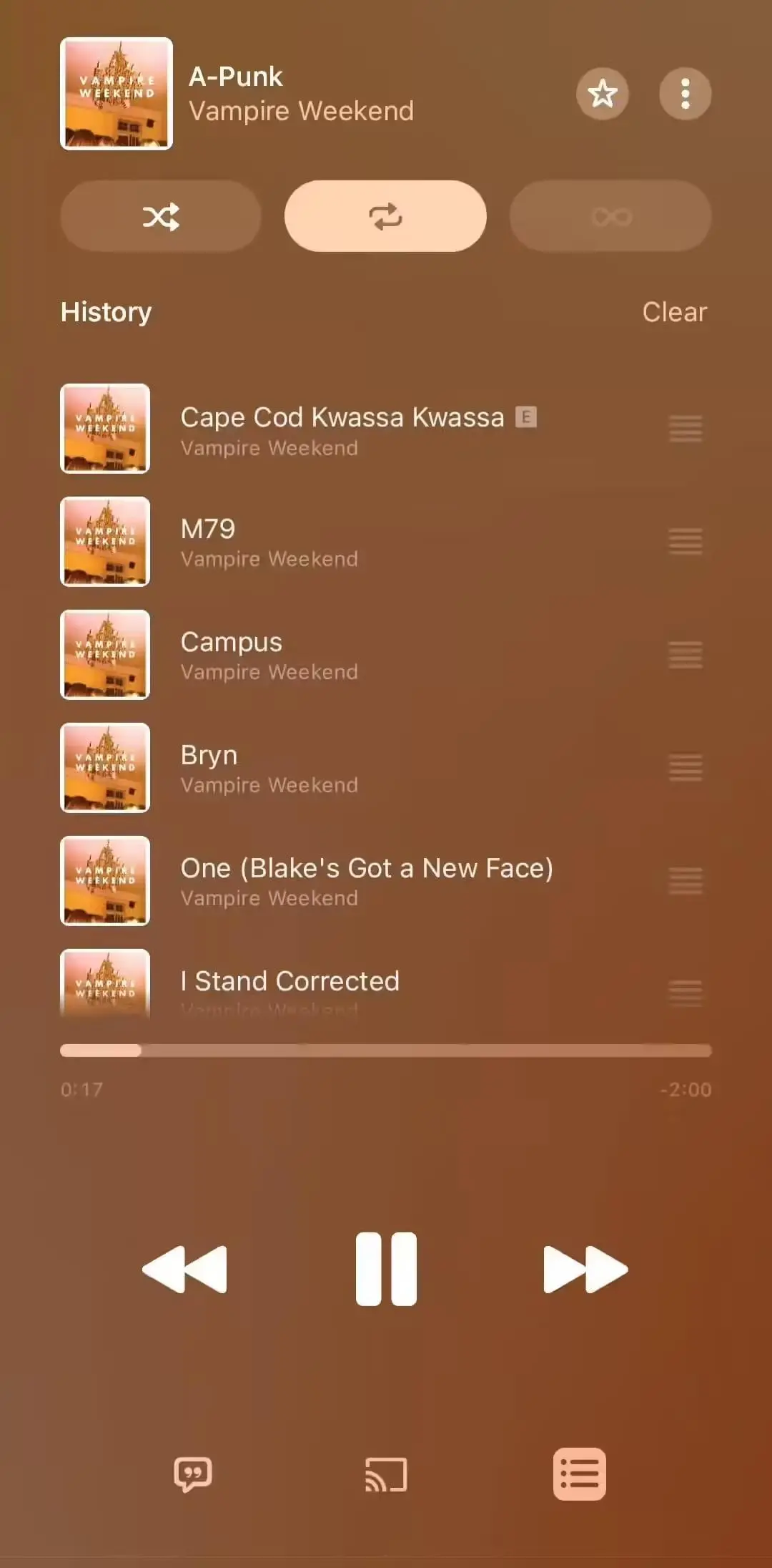 安卓5.0版苹果Apple Music抢先体验:调整按钮、置顶音乐